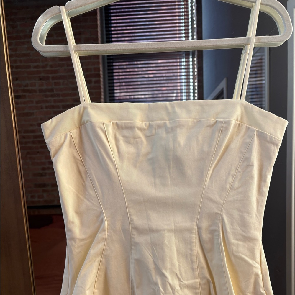 DOLLY Lemon Stretch Cotton A-Line Midi Sundress - Picture 7 of 9
